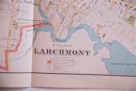 Antique Larchmont NY Map