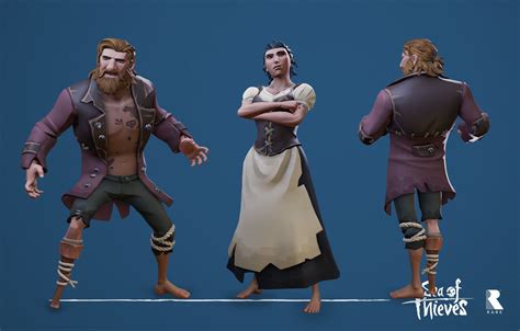 ArtStation - Sea of Thieves Character work, Hendrik Coppens | 模型, 海盗