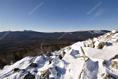 Taiga forest in Russia.National park Taganay.Ural. — Stock Photo © thepompous #4251748