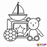 1960  Toys And Dolls Coloring Pages Free Printable PDF & Online Coloring sketch template