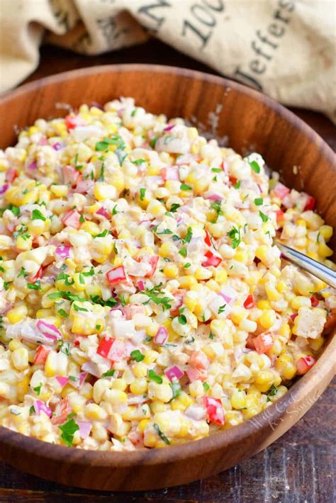 Creamy Corn Salad - Easy Corn Salad with Creamy Dressing