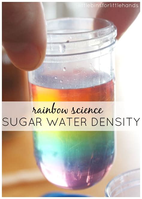 Sugar Water Density Rainbow Science Experiment