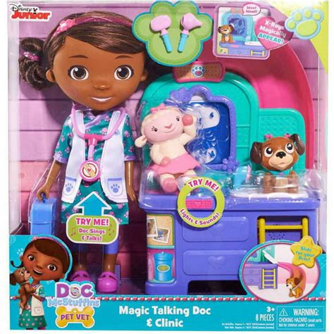 Doc McStuffins Pet Vet Talking Doll and Care Clinic - Walmart.com - Walmart.com