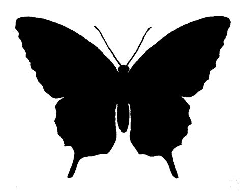 The Graphics Monarch: Free Butterfly Silhouette Image Grayscale Digital Supplies