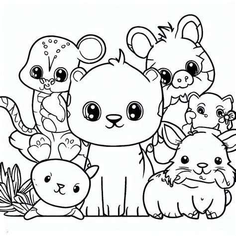 Coloriage Animaux Mignons Pour les Enfants - télécharger et imprimer gratuit sur ColoriageEnfant.Com