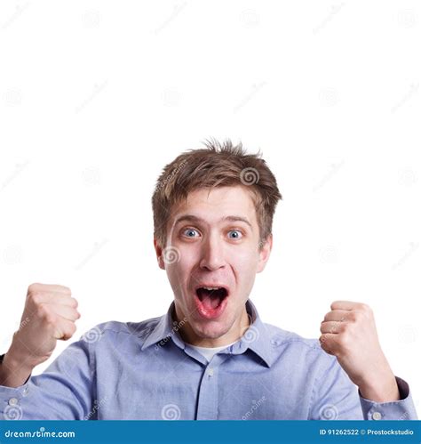 Success, Excited Man With Happy Facial Expression Stock Photo ...