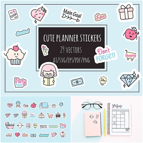 Cute Planner Stickers Collection | Free download