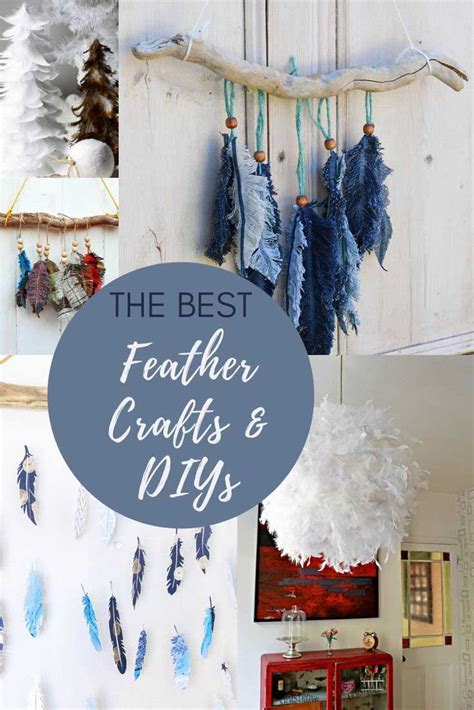 The Best Feather Crafts And DIYs For Your Home - Pillar Box Blue