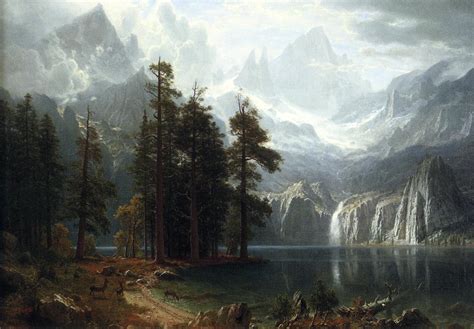 Sierra Nevada - Albert Bierstadt - WikiArt.org - encyclopedia of visual ...