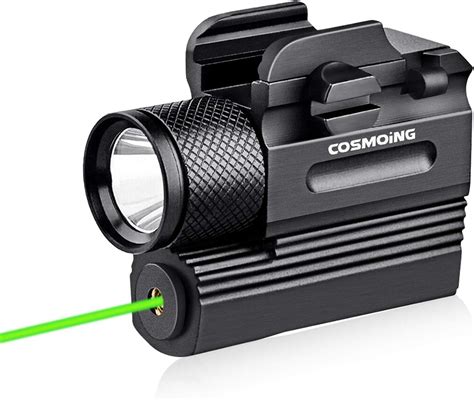 Amazon.com: COSMOING Pistol Green Laser Light Combo (Laser Sight Combo) & 600 Lumen Strobe ...