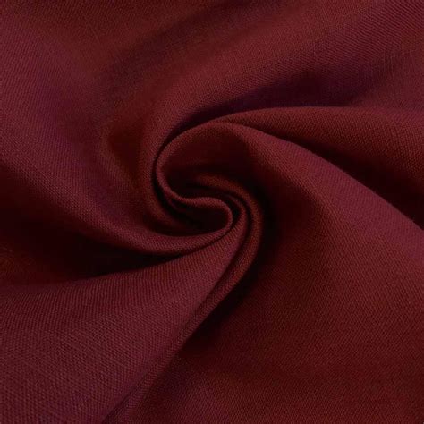 Burgundy Linen fabric by the Yard / Belgian linen upholstery fabric ...