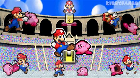 Art Trade - Mario vs Kirby by kirbyfan88 on DeviantArt