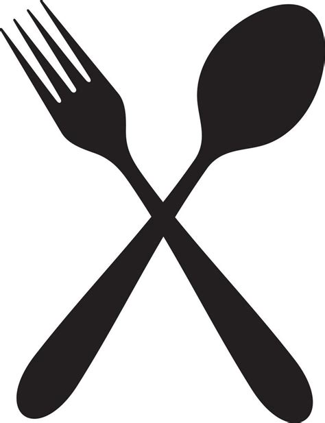 Crossed Fork and Spoon 3195927 Vector Art at Vecteezy