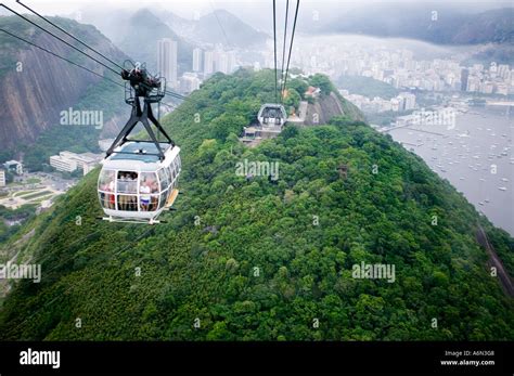 Cable car Rio de Janeiro Sugarloaf Mountain Brazil Stock Photo - Alamy