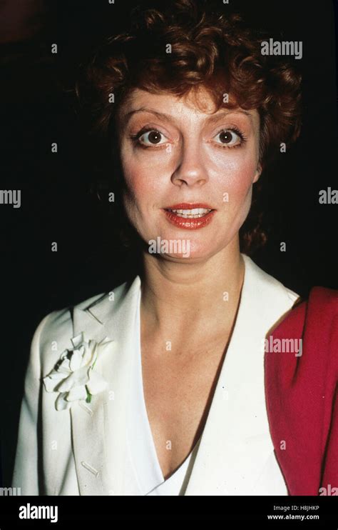 Susan Sarandon pictured in New York City in 1983. © RTMcbride / MediaPunch Stock Photo - Alamy