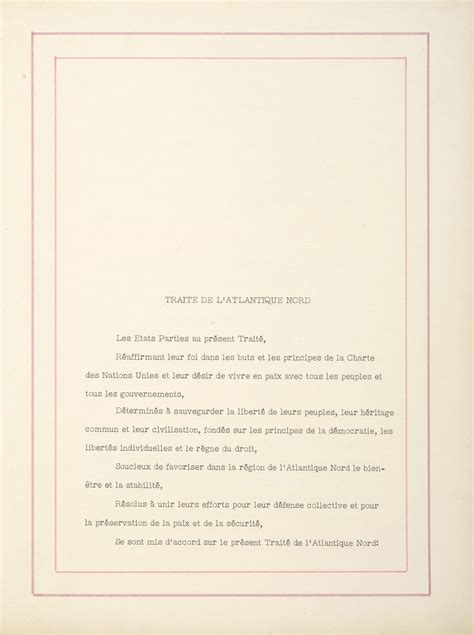 The North Atlantic Treaty | National Archives