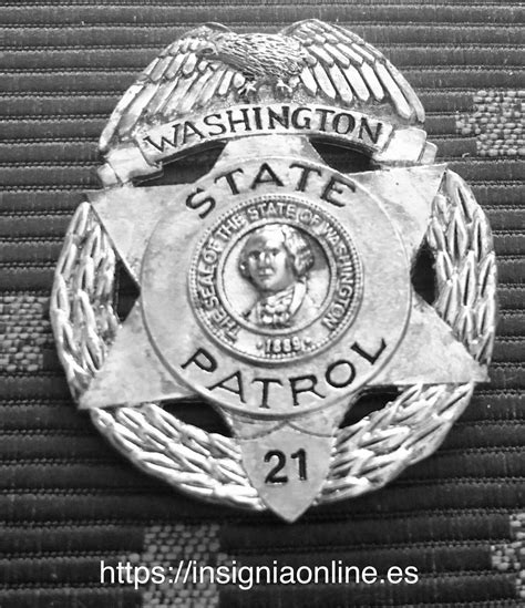 Washington State Patrol badge Placas De Policía, Policiales, Emblemas, Insignias, Militar ...