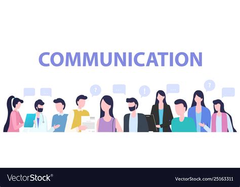 Group people cartoon man woman communication Vector Image