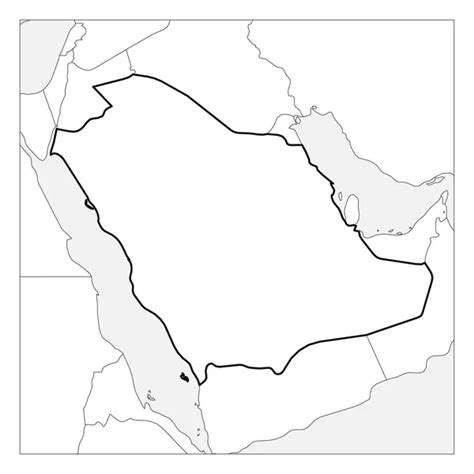 Arabian Peninsula Blank Map