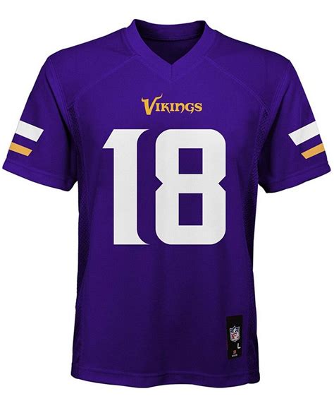 Nike Big Boys Justin Jefferson Purple Minnesota Vikings Game Player Jersey - Macy's