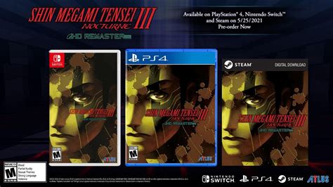 Shin Megami Tensei III: Nocturne HD Remaster coming west on May 25, Digital Deluxe Edition detailed