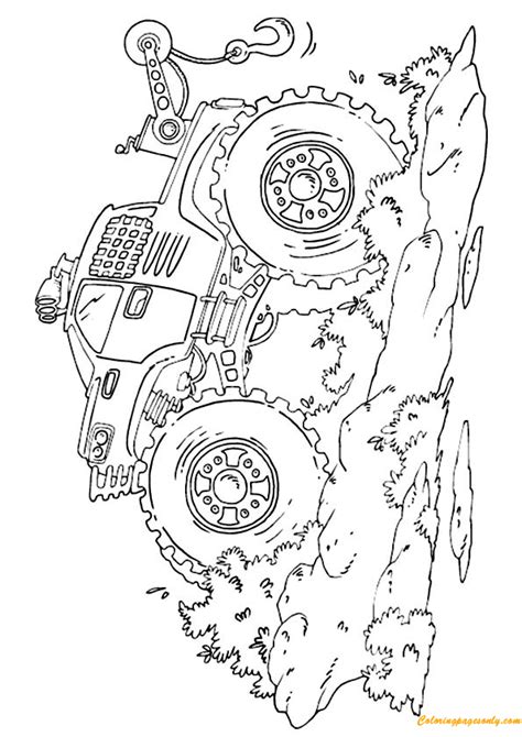 El Toro Loco Drive in The Forest Coloring Page - Free Printable Coloring Pages