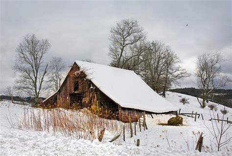 Wall Hangings Prints Barns in Snow Wall Décor etna.com.pe