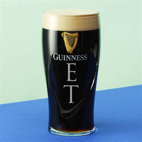 Personalised Monogram Guinness Pint Glass By The Glass Yard