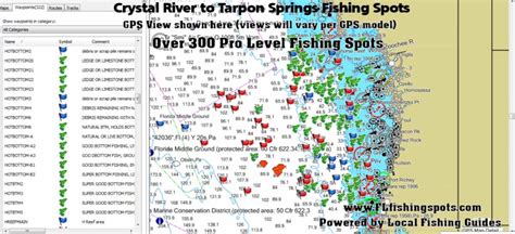 Crystal River Fishing Spots | GPS Coordinates, Ledges, Reefs, Wrecks