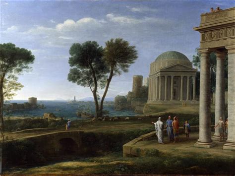 Landscape with Aeneas at Delos, 1672 - Claude Lorrain - WikiArt.org