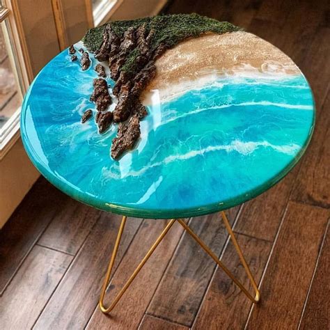 20+ Classy Resin Wood Table Ideas For Your Furniture | Декор столешницы, Идеи для украшения ...