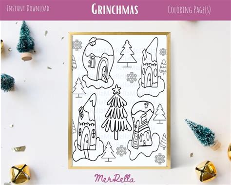 Grinch Whoville Coloring Pages