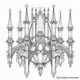 Gothic Coloring Pages  Free & Printable sketch template