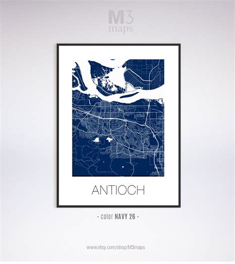 Antioch California Antioch CA Map Antioch Map Antioch - Etsy