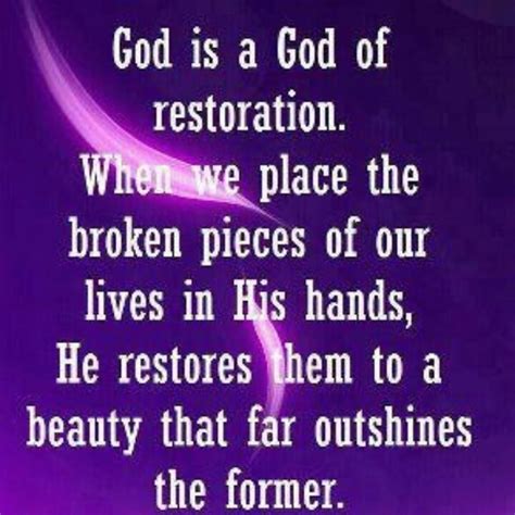 God Restores Quotes. QuotesGram