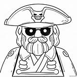 Lego Pirate Captain Coloring Page 53193 42579 sketch template