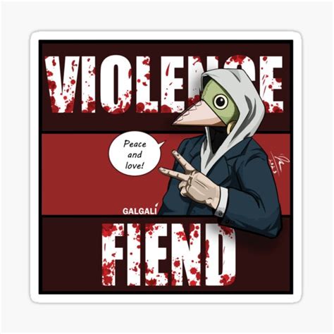 "Violence Fiend !(Colored Manga Ver.)" Sticker for Sale by Jan-TMous | Redbubble