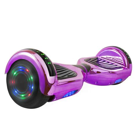 Hoverboard in Purple Chrome with Bluetooth Speakers - Walmart.com - Walmart.com