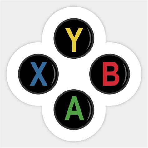 XBox Controller Buttons - Video Game - Sticker | TeePublic