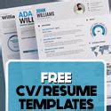 17 Free Clean Modern CV / Resume Templates (PSD) - Resume Samples