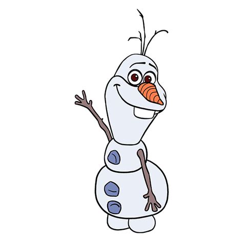 How to Draw Olaf from Frozen - Really Easy Drawing Tutorial