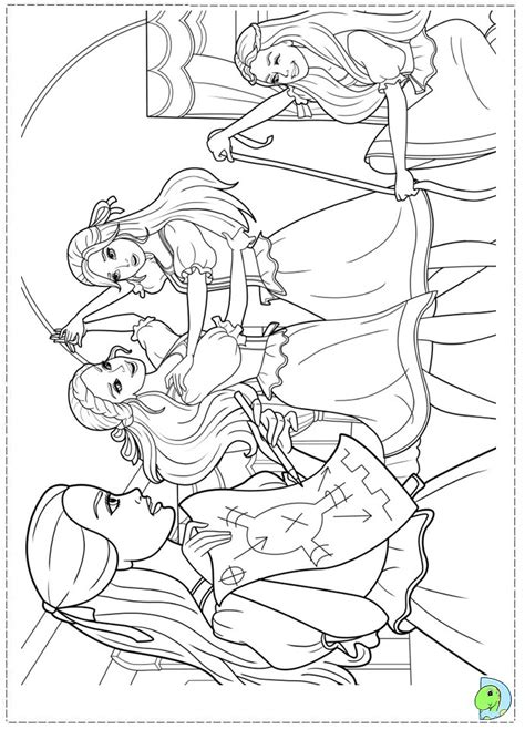 Barbie and the three Musketeers Coloring page- DinoKids.org