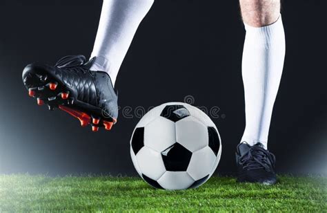 Soccer. Fotball Match.Championship Concept with Soccer Ball. Stock Photo - Image of ball, league ...