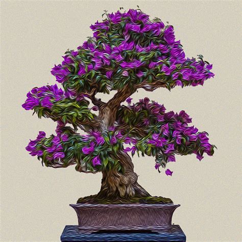 Bonsai Tree - 1 of 3 Digital Art by Mary Poliquin - Policain Creations - Fine Art America