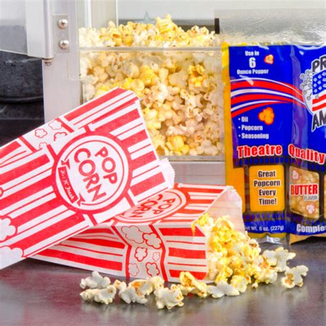 Wholesale Custom Logo Printed Popcorn Paper Bags Popcorn Packaging Bags ...