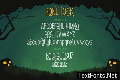 Bone Lock Halloween Font