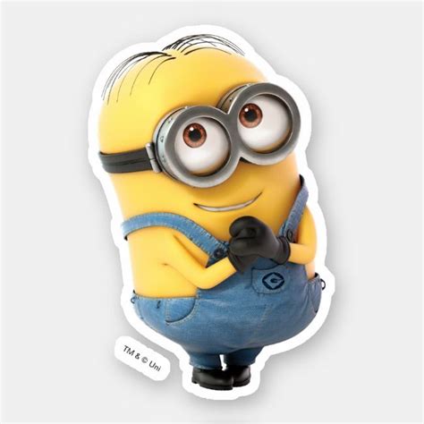 Despicable Me | Minion Dave Happy Sticker | Zazzle.com in 2021 | Happy stickers, Minion dave ...