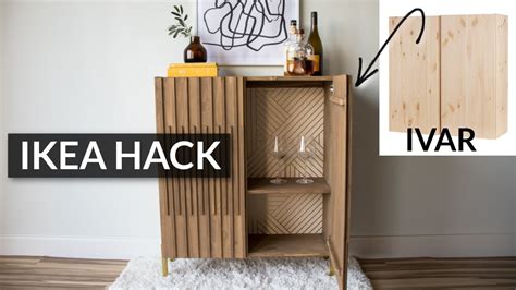 DIY Bar Cabinet | IKEA Ivar Hack - YouTube