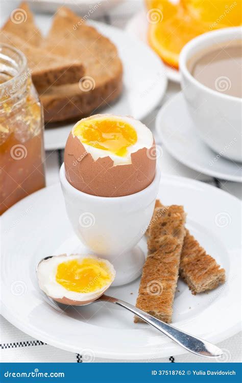 Fresh Breakfast with Eggs, Toast and Coffee Stock Photo - Image of fresh, eating: 37518762