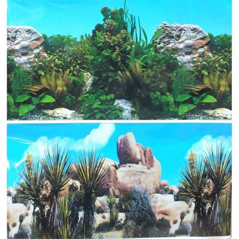 DLP Aquarium Background 19" High Double Sided Backdrop Plants/Tropical - Aquarium Supplies from ...